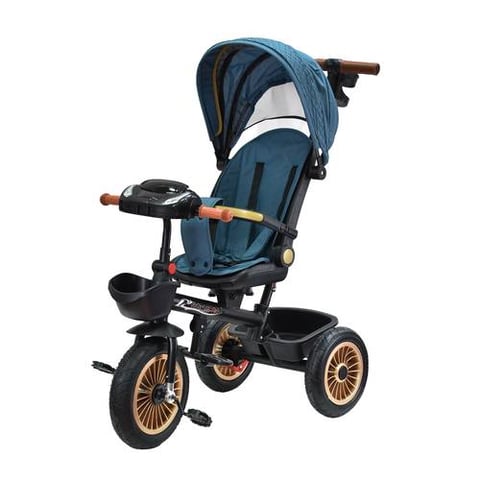 Multifunctional Children'S Tricycle With Push Handle And Canopy - Ride-On Toys