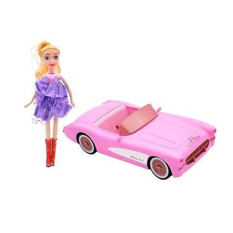 Pink Classic Doll And Car Toy - Doll Games