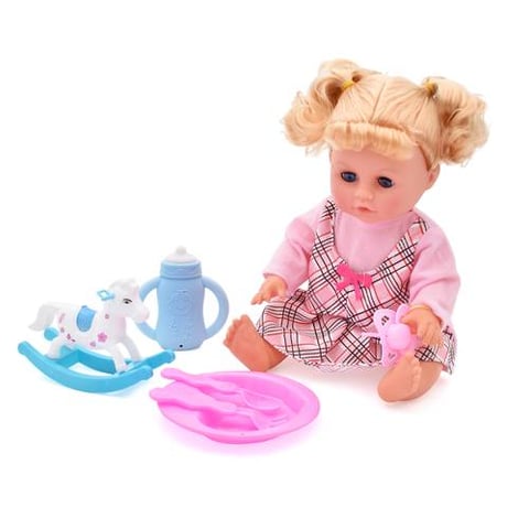 Baby Doll With Feeding Bottle And Play Accessories