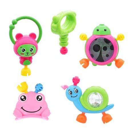 Animal-Shaped Rattles And Teething Toys Set - Baby Toys