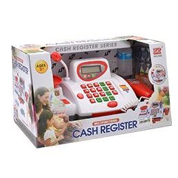Cash Register And Accounting Equipment Set With Accessories - Pretend Play
