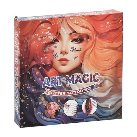 Glitter And Temporary Tattoo Kit For Kids - Makeup Toys