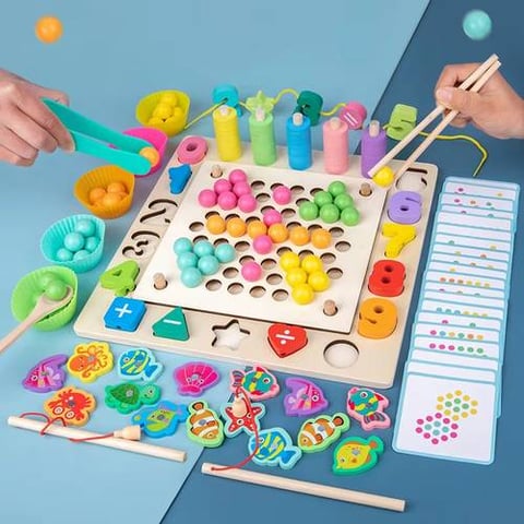 Montessori Wooden Toy Set - Brain Games