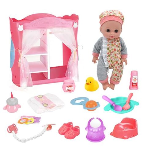 Talking Baby Doll With Doll Wardrobe Set - Doll Toys