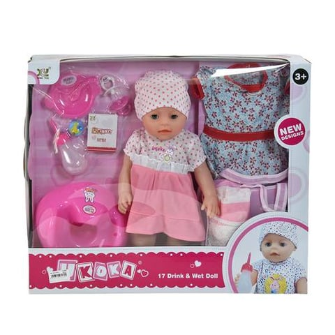 Interactive Doll With Care Set - Doll Toys