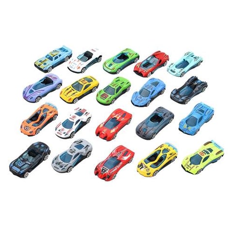 20-piece metal racing car set - Vehicles and controls