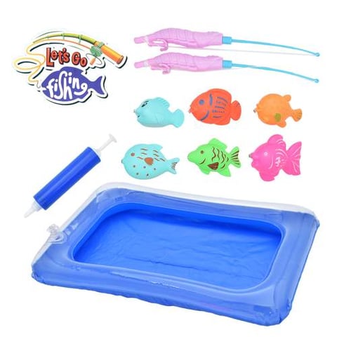 Magnetic Fishing Game With Inflatable Basin
