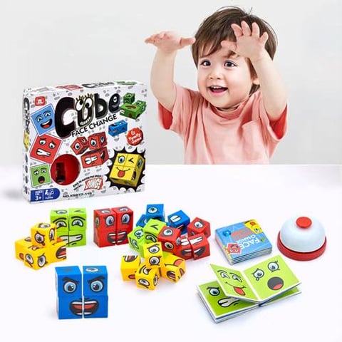 Competitive Cube Arrangement Game - Faces Edition - Multiplayer Games