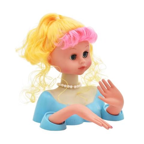 Fashion Stylist Hair Styling Doll Head - Girls Games