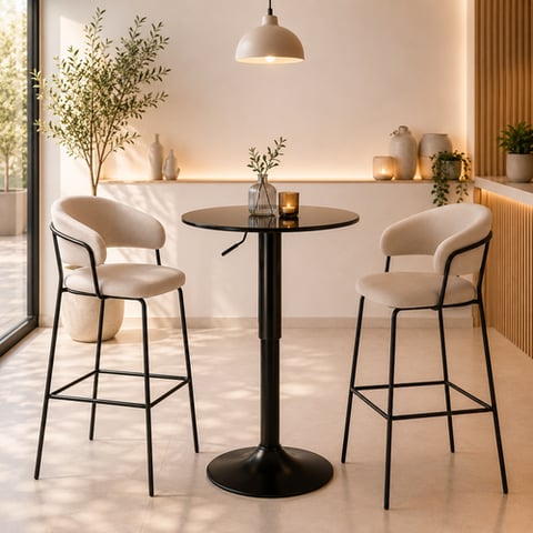 طاولة كافيه زجاج  60*60