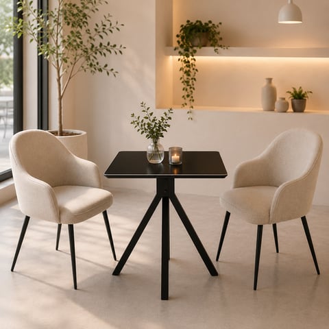 طاولة كافيه بديل سيراميك مربع  70*70