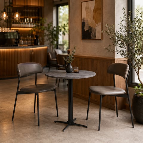 طاولة كافيه ميلامين دائري 60*60 