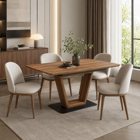 طاولة طعام مفرد  120/160*80*76