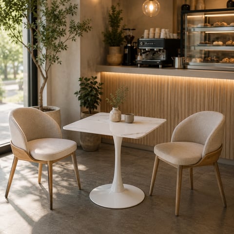 طاولة كافيه سيراميك مربع 70*70 