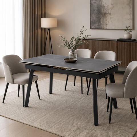 طاولة طعام مفرد  150+30+30*85*76