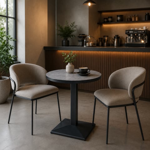 طاولة كافيه ميلامين دائري 70*70 