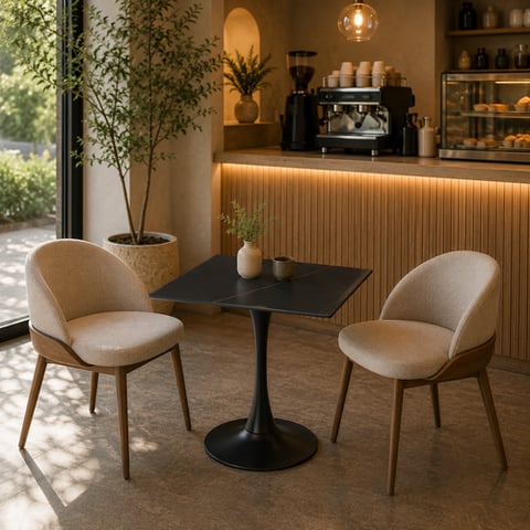 طاولة كافيه سيراميك مربع 70*70 