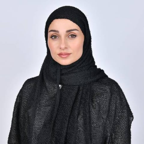 طرحه سوداء بخامة صوفية مميزة