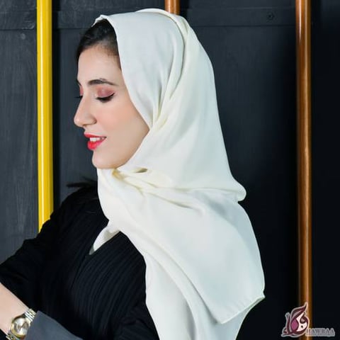 طرحه حرير اوف وايت