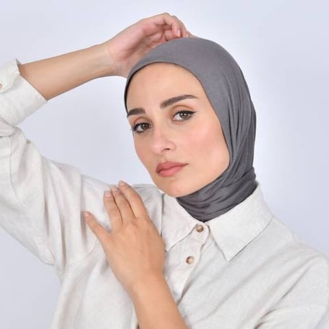 طرح قطنية بطقطق - رمادي غامق