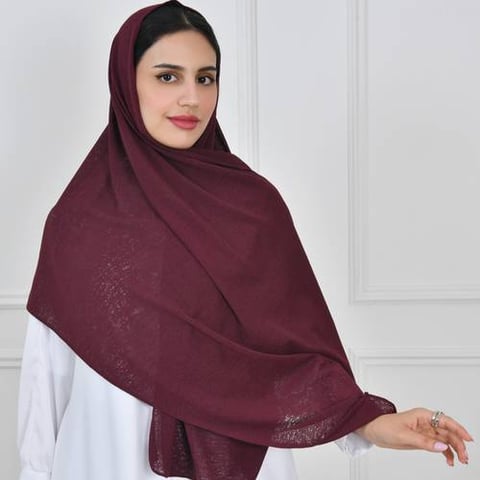 طرحه شاش عنابي 
