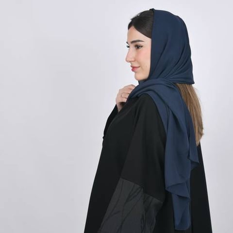 طرحه حرير كحلي 