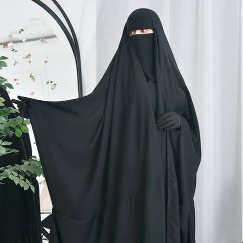 عباية راس لف خبانة من الوسط بقصة بشت بكم بفتحة اصبع