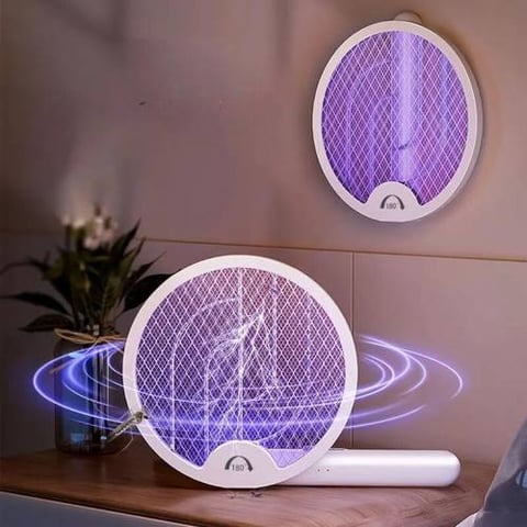 صاعق كهربائي للتخلص من البعوض بإضاءة LED مدعمة بالأشعة فوق البنفسجية