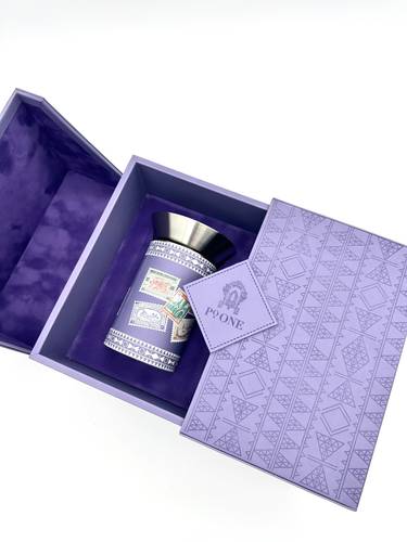 Aya x PoONE Vintage Stamps Mabkhara box Limited Edition Purple