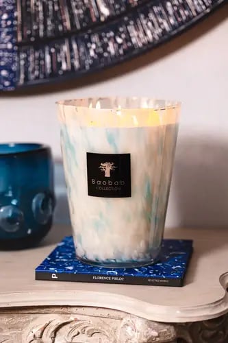 SCENTED CANDLE PEARLS SAPPHIRE by BAOBAB
