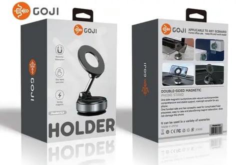 قاعدة هاتف مغناطيسية G3  للسيارة 360 درجة مع تثبيت بشفط الهواء من Goji