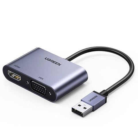 محول UGREEN من USB 3.0 إلى HDMI و VGA