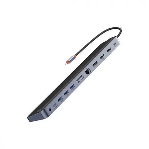 بيسوس - ELITEJOY GEN2 محول منافذ 12 في 1 - اسود