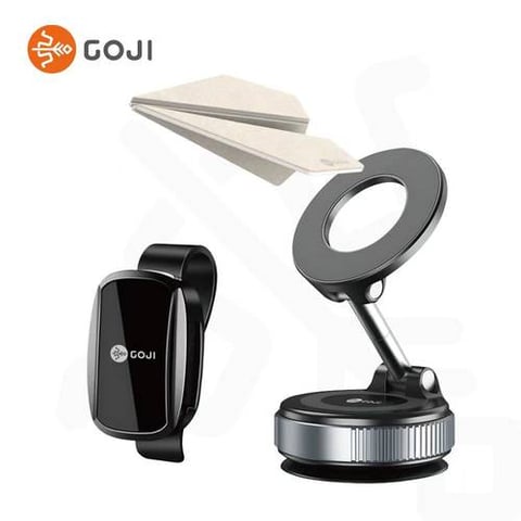 مجموعة السياره 3 في 1 - قاعدة جوال ومشبك للنظارات ومنديل معطر  - من GOJI
