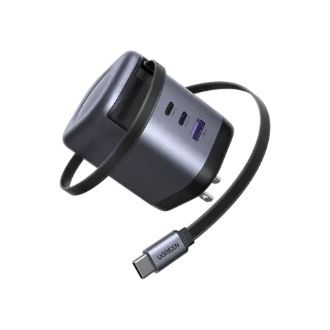 يوجرين شاحن جداري نيكسود برو - بقوة 100 واط مع كابل USB-C قابل للسحب