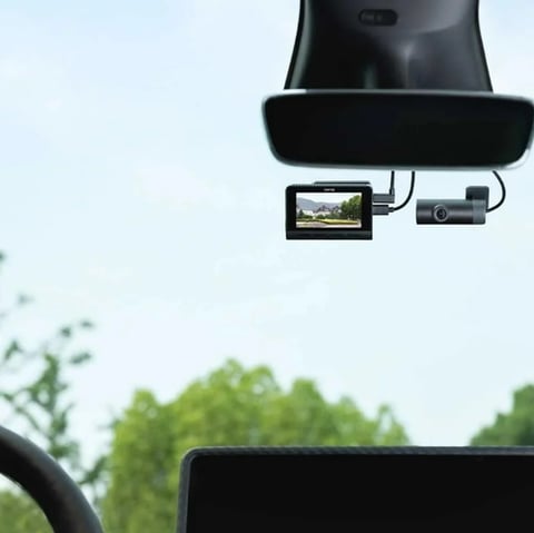 كاميرا سيارة داش كام 70mai A810S بالمكثف كاميرا امامية وخلفية بدقة 4K - اسود