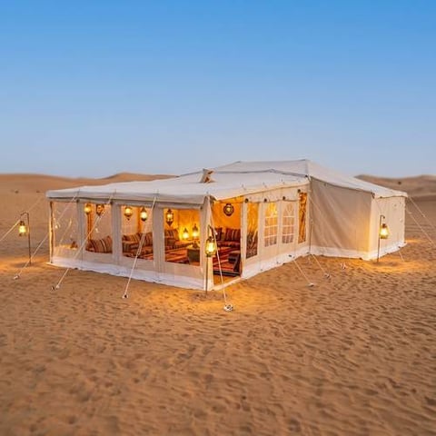 خيام الربيع مع مشب بانوراما 16*30 قدم