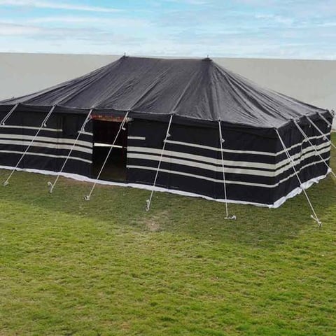 خيام اسود 4 خط 5*8 ياردة