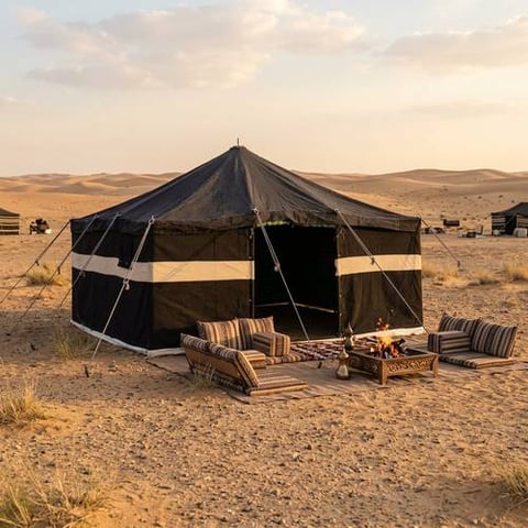 خيام اسود باكستاني 1 خط 4*4 ياردة 2 طبقة