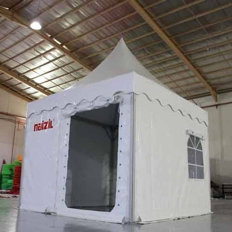 خيام بي في سي 3*3 م المونيوم بلاك اوت