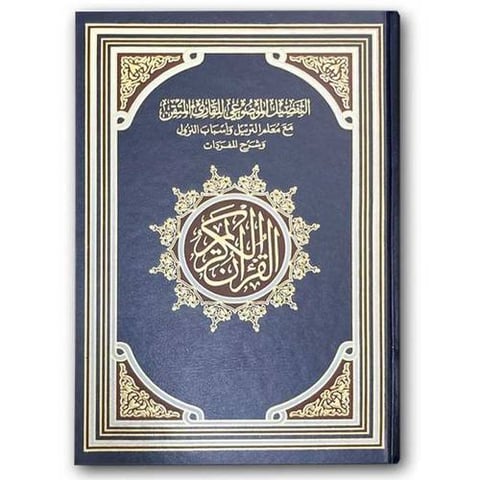 القرآن الكريم - التفصيل الموضوعي للقارئ المتقن (اللون الازرق)