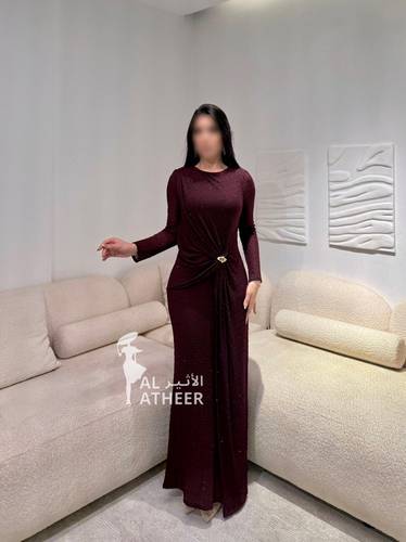 فستان استرتش اكسسوار خصر