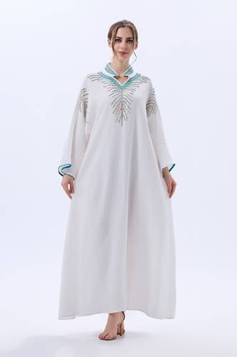   جلابيه انيقه ابيض-724 