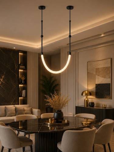 ثريا مودرن “لونا فليكس” – إضاءة حبل LED بتصميم فاخر