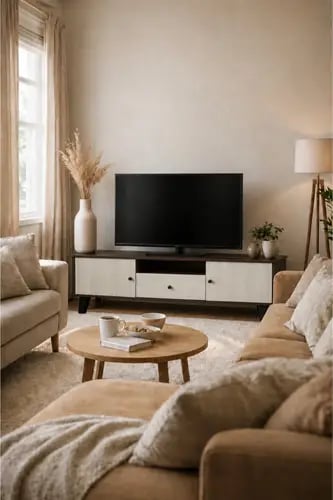 طاولة تلفزيون عصرية 140×34×41 سم بتصميم خشبي فاخر مزدوج اللون مع درج وسعة تخزين متعددة – خيار مثالي للأناقة والتنظيم |
