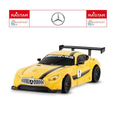 سيارة لعبة مرسيدس-بنز GT3 من نوع Die Cast قابلة للتحويل، بمقياس 1:32