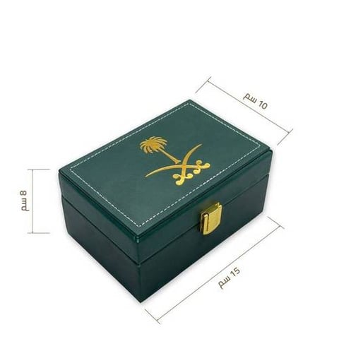 Empty Leather Oud Box (Half-Kilo Capacity) – Green