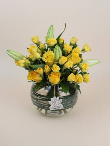 Vase of Daylight Flowers