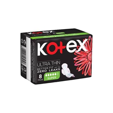 Kotex Super Absorption With Wings 8 Pcs