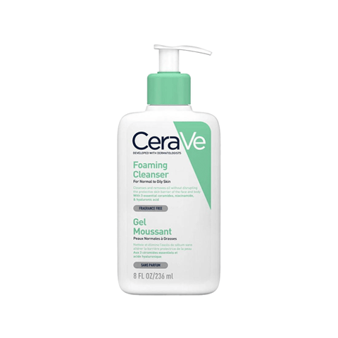 Cerave Foaming Cleanser for Normal to Oily Skin with Hyaluronic Acid 236 ml